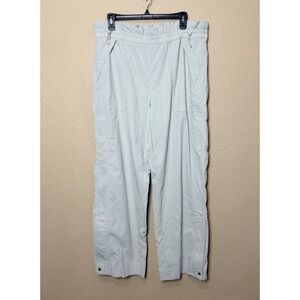 Athleta Trekkie High Rise Parachute Pants Celadon Tint Green 16 Nylon Pockets